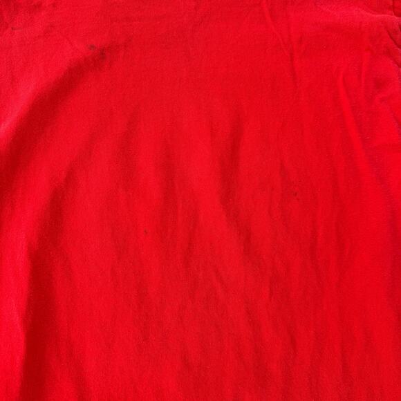 Women's Vintage Ohio State Buckeyes Football Red Cropped Tee Shirt Sz Large VTG - Picture 6 of 8